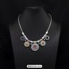 Tibetan Vintage Exotic Bohemian Necklace Nepalese Clavicle Chain Pendant Forehead Ornament Female