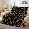CLASSIC LEOPARD Flannel Blanket Warm Soft Halloween Christmas Couch Warm Cozy Decorative Decor Gift for All Season