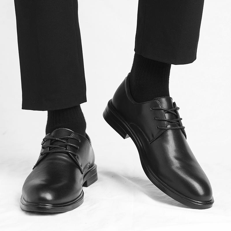 2025 summer new soft leather Doudou shoes business men's casual leather shoes men's shoes 2025 popular men's casual shoes