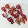 Xmas Gift Christmas Ribbon DIY Burlap Ribbon New Fabric Swirl Ribbon