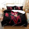 Fashion Cartoon Hazbinel Bedding Set Duvet Cover Set with Pillowcase Twin Full Queen King Bedclothes Bed Linen Home Textiles