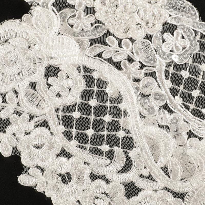 Accesorii Rochie de Mireasă Mărgele Plasă Floare Dantelă Broderie Autocolant Accesorii Bijuterii DIY Patch Autocolant Autocolant Pânză