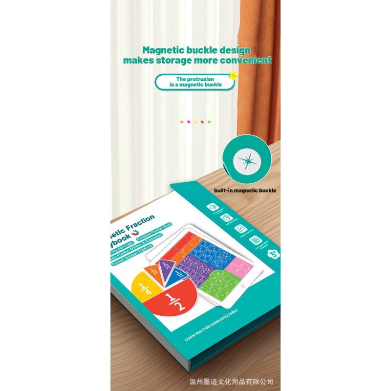 Magnetic Fraction Learning Educational Toy Primary Math Demonstration Tool For Kids