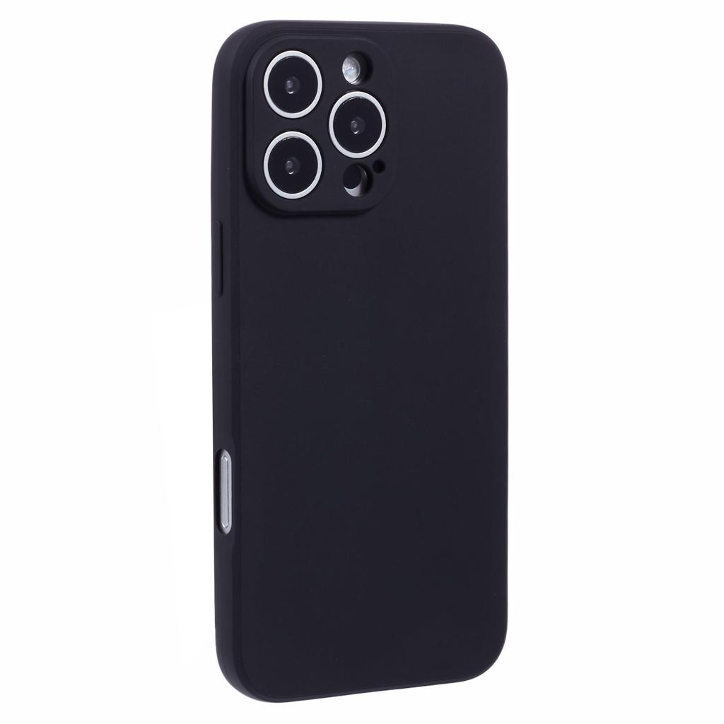 For iPhone 16 Pro Case Precise Cut-Outs Straight Edge TPU Shockproof Phone Cover