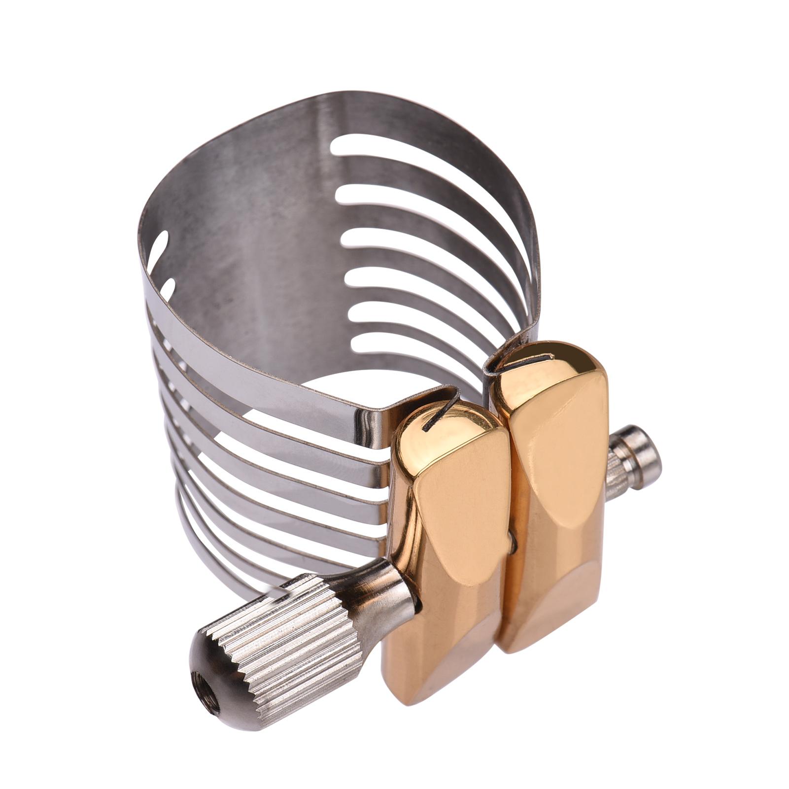 

Одновинтовая регулировочная лигатура для саксофона Компактная прочная лигатура для саксофона сопрано for tenor saxophone серебряный