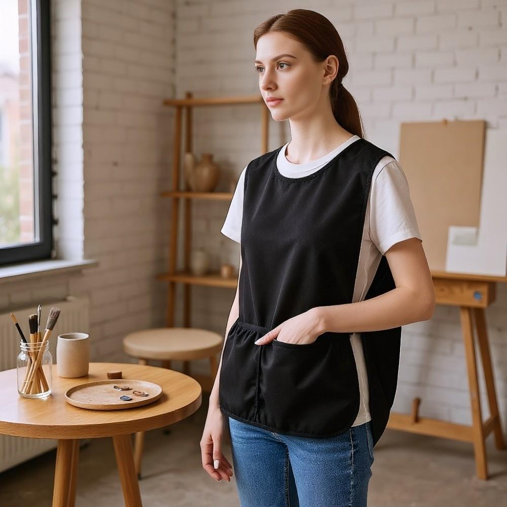 Deep Pockets Hair Stylist Apron Heavy Duty Waterproof Apron Salon Barber Apron  Coffee House