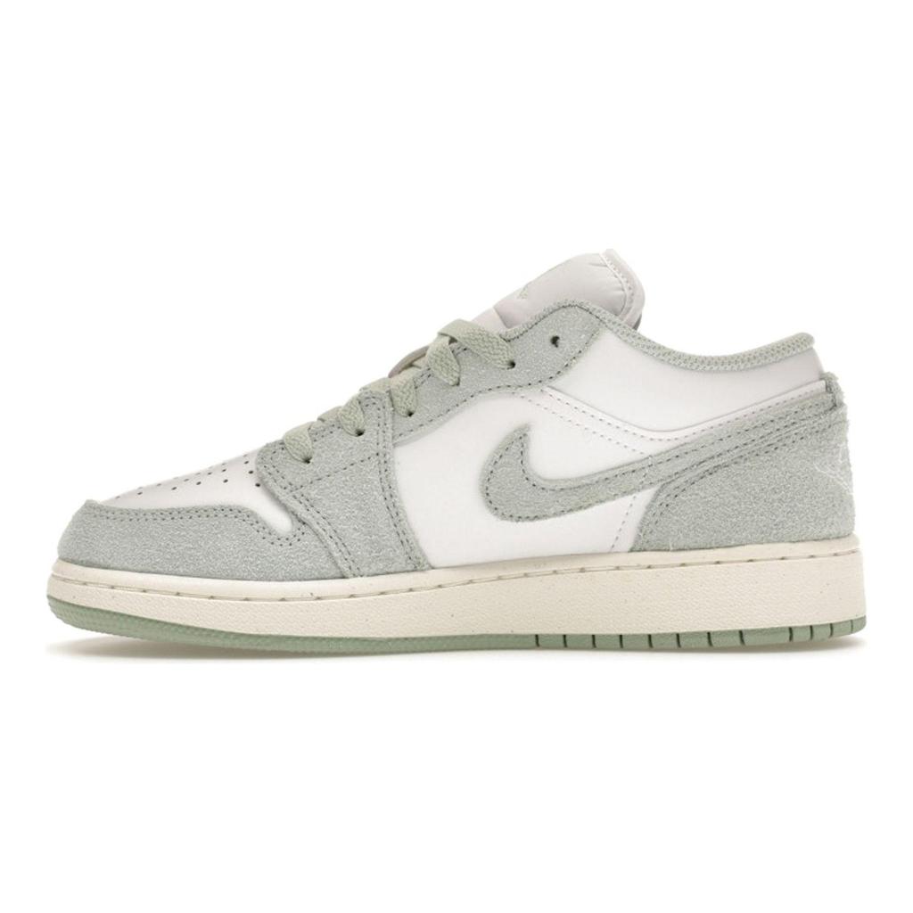 Air Jordan 1 Low SE GS Seafoam Kids Sneakers Green White Sail FN9137-131