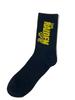 Official M.League TEAM Raiden Socks, Sizes 25-28cm, Men's, Black, Mahjong Merchandise