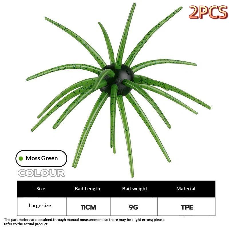 TPE Floating Sea Urchin Soft Lure 9g 19mm Bionic Bait Suitable for Jigging Saltwater Freshwater Fishing Use
