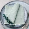 20pcs 32x32cm Cotton Gauze Table Napkins Bohemian Wedding Decor Vintage Western Style Bridal Party Dinner Cloth Accessories
