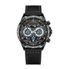 Men's Sports Watches Waterproof Real Three- Eyes Calendar Quartz Watch Leather Strap Multifunction Casual Watch Reloj Hombre