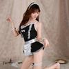 Sexy Lingerie Lace Maid Uniform Showing Tits Sweet Maid Suit Cosplay Sexy Nightdress
