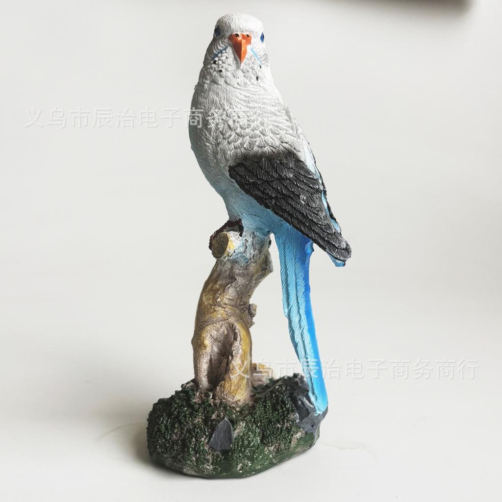 New Outdoor Parrot Resin Garden Statue Super Cute Home Desktop Parrot Statue Decoration