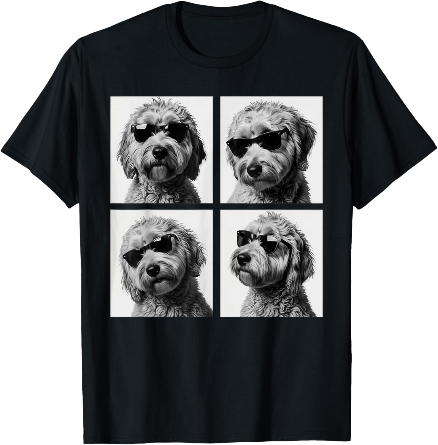 Funny Goldendoodle Meme Cute Doodle Photo Booth T-Shirt S разноцветный