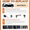 Pickup Tailgate Assists Compatible with Volkswagen Amarok 2011-2022 Shock Lift Supports Rear Gas Dampers Springs Kit No-Drill Bolt-on