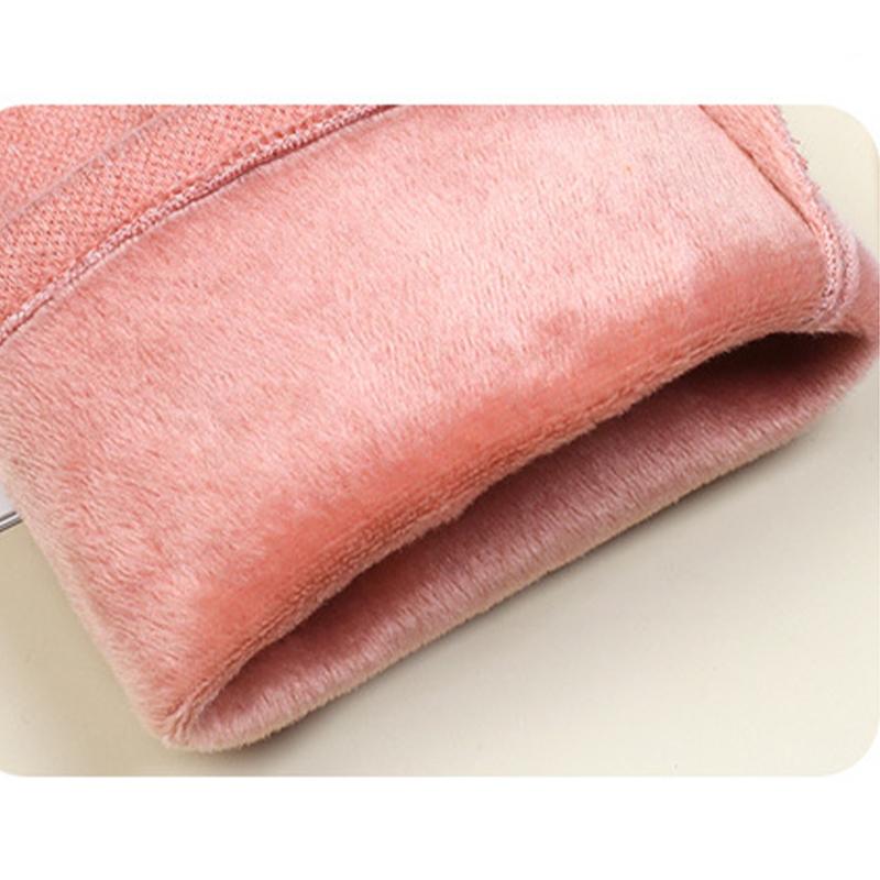 Women's Velvet Outdoor Cycling Bow Warm Gloves Windproof and Cold-proof Touch Screen Gloves
