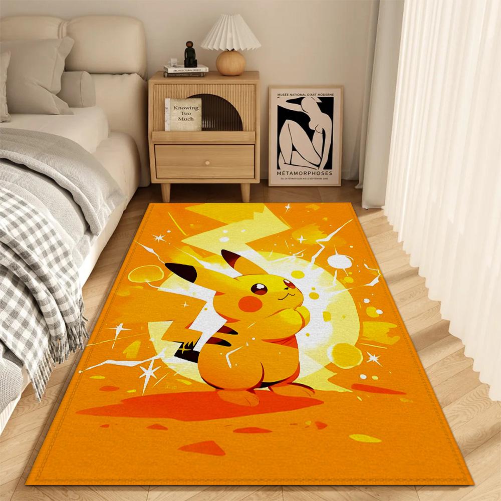 

Fashion Entrance Mat Living Room P-Pokemon Rugs Decoration P-Pikachu Bedroom Carpet for Kitchen Bath Mats Balcony Door House Rug 40x60cm