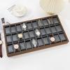 Watch Display and Storage Box with Velvet Stand