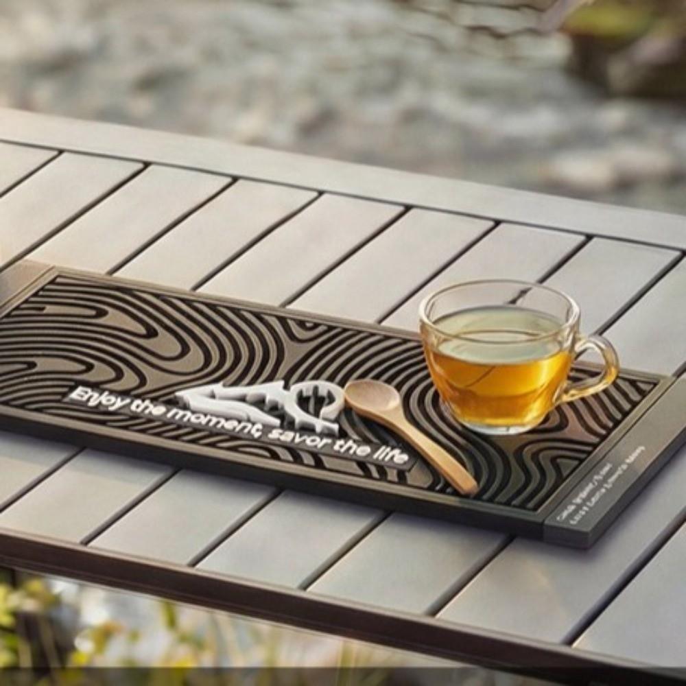 Heat Resistant Drain Bar Mat Flexible Dish Drying Filter Pad Table Mat Wave Draining Pad  Table Use