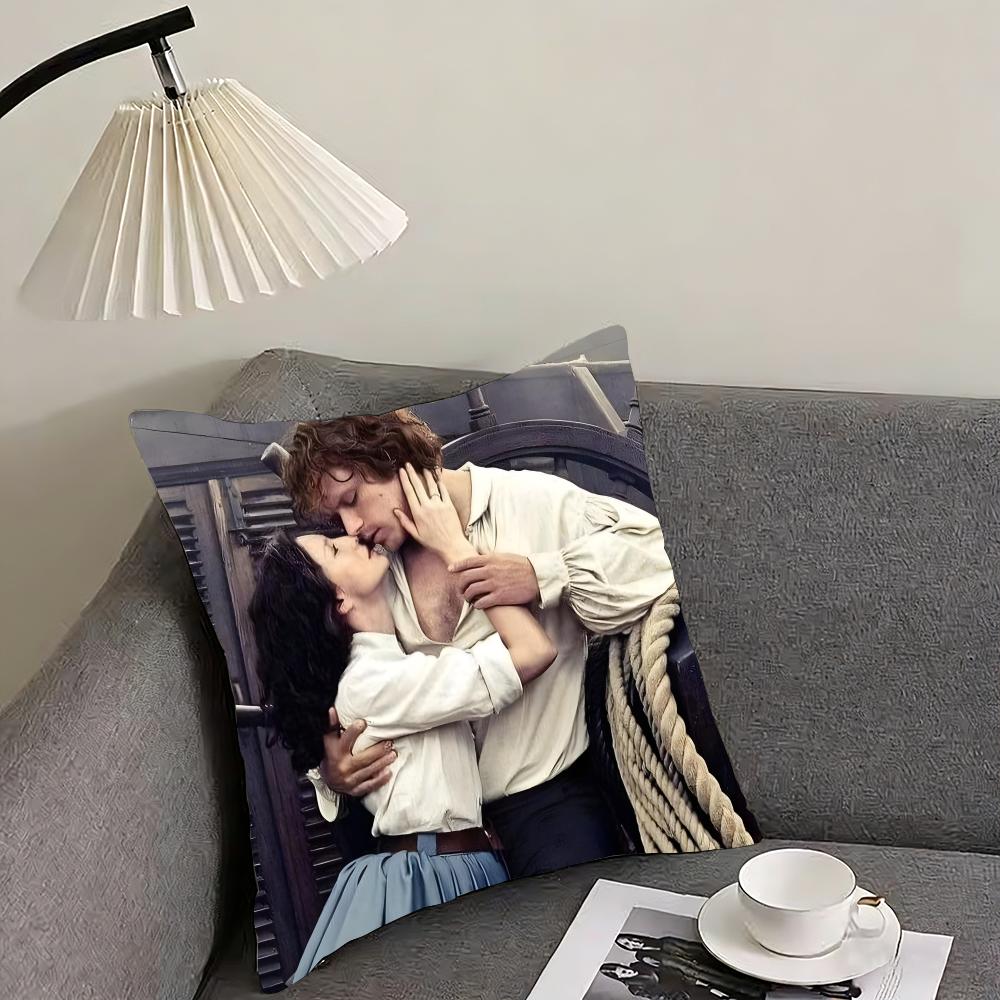 O-Outlander Movie Cushion Cover Pillowcase Ultra Soft Skin Friendly Fabric Cloud Like Comfort & Concealed Zipper