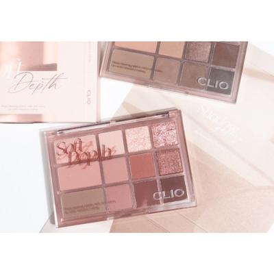CLIO Shade & Shadow Palette Daily Shadow Aegyosal Kkuanku Eye Makeup, [Sweet Pleasure] 03 Scoop of Shade, 1 Piece
