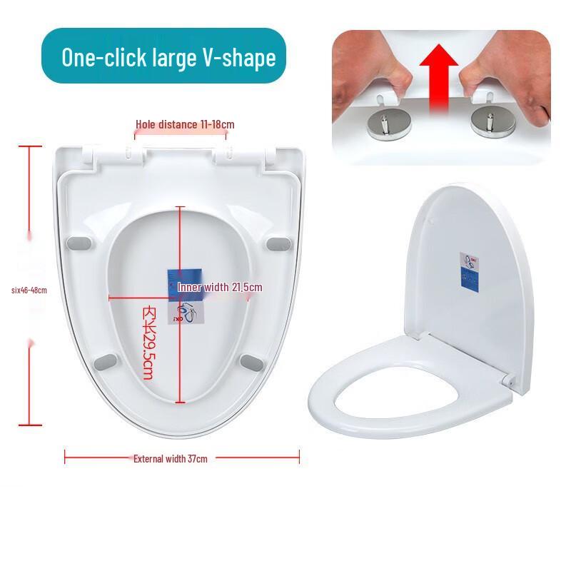 TLXT Soft-Close PP Toilet Seat Cover