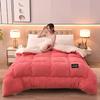 Warm Winter Thick Lamb Fleece Quilt Bed Bedding Set Velvet  Faux Wool Down Alternative Duvet Luxury Comforter