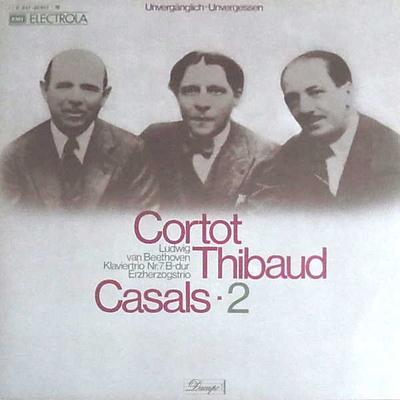 LP Record CORTOT - THIBAUD - CASALS, LUDWIG V - Klaviertrio Nr. 7 B-Dur Erzherzogst C04700857 EMI ELECTOLA Germany Classical Used