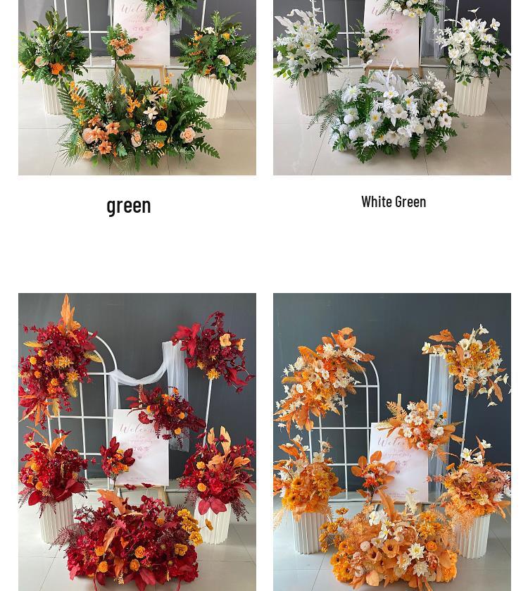 Artificial Wedding Venue Floral Decor for Aisle, Stage, and Reception