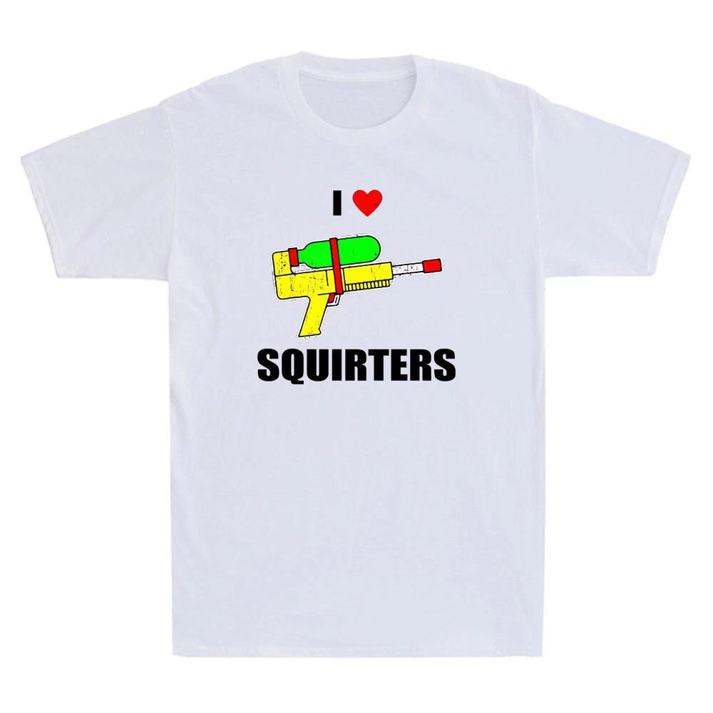 I Heart Squirters Funny I Love Squirters Guns Vintage Men s Short Sleeve T-Shirt S