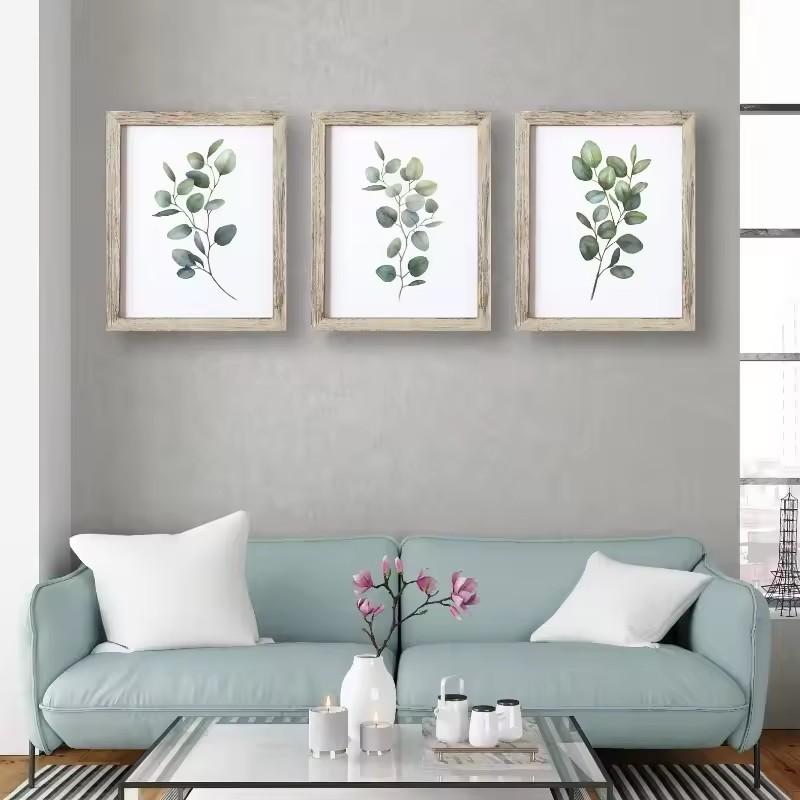 Akwarelowe Plakaty Liściowo Zielone Botaniczne Wydruki Eukaliptusa Obraz na Płótnie Sztuka Ścienna Obrazy do Salonu Dekoracja Domu
