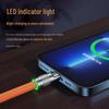 8-Color Fast Charging Zinc Alloy 3-in-1 Mecha Data Cable