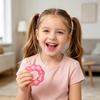 Glitter Donut Shaped Squishy Bracelet Sensory Fidget Toy Soft Stretchable Hand Wristband for Stress Relief and Focus Random Style