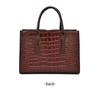 Women's European & American Style Crocodile Handbag: Large Capacity Shoulder & Crossbody Bag