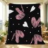 Postpartum Warm Flannel Blanket | Non-Pilling Heart Series, Soft Cozy Blanket for Home, All-Season Use, Ideal Valentine's Gift