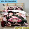3pcs Custom Name Fantasy Adventure Anya Bedding Set Includes 1 Duvet Cover & 2 Pillowcases for All Seasons Dormitory Home Decor Christmas Gifts