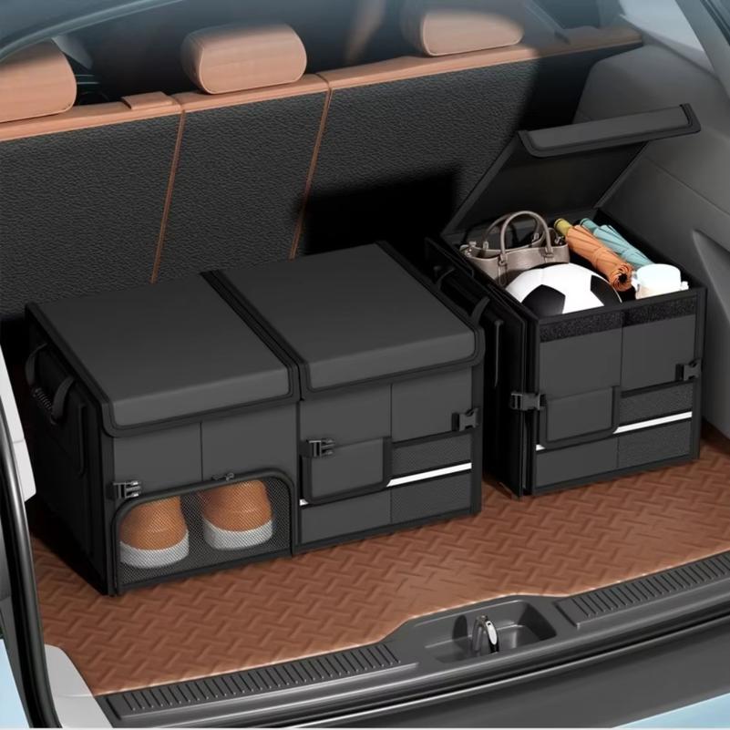 Multifunktionale faltbare Kofferraum-Aufbewahrungsbox Wasserdichtes Oxford-Gewebe 60L Große Kapazität Auto-Organizer für Camping/Fischen Leicht zu tragen