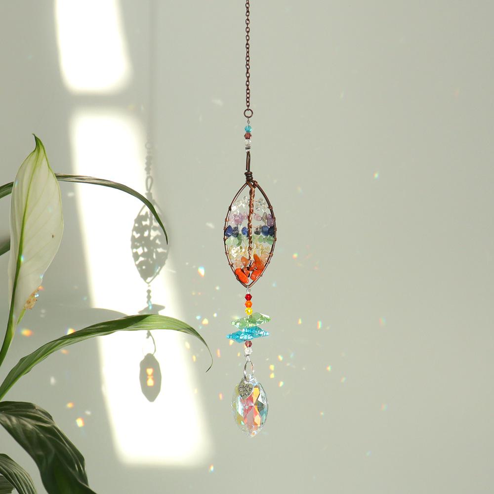 Seven-Color Tree of Life Sun Catcher 3-Piece Set - Home and Garden Hanging Ornament T119