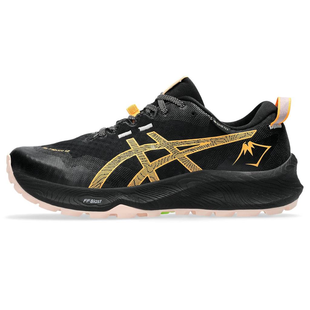 ASICS 12 Trail Running Size GEL-Trabuco Shoes, Gore-Tex 1012B607, Women's, Black/Stadium Orange, 26.0