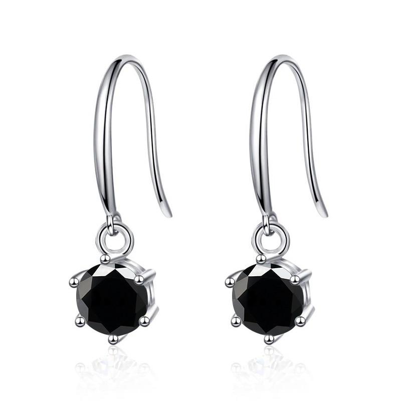 Bague Ringen Orecchini Lunghi in Argento Sterling S925 Intarsiati con Moissanite Colore D per Fidanzata Regalo di San Valentino