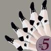 5Pairs/Lot Summer Socks Black And White Cat Glass Silk Breathable Female Socks Simple Short Socks
