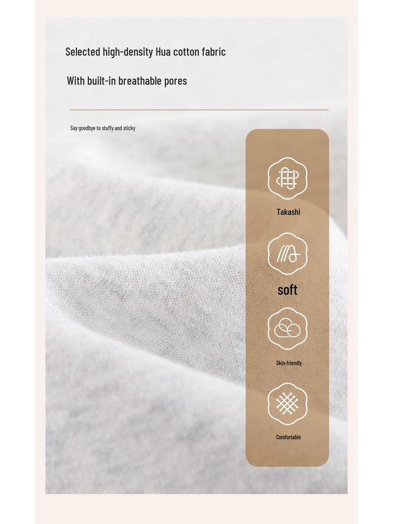 Women's High-Waisted Wide-Leg Slimming Cotton Sweatpants - Soft, Skin-Friendly, and Comfortable Casual Wear for Spring and Autumn