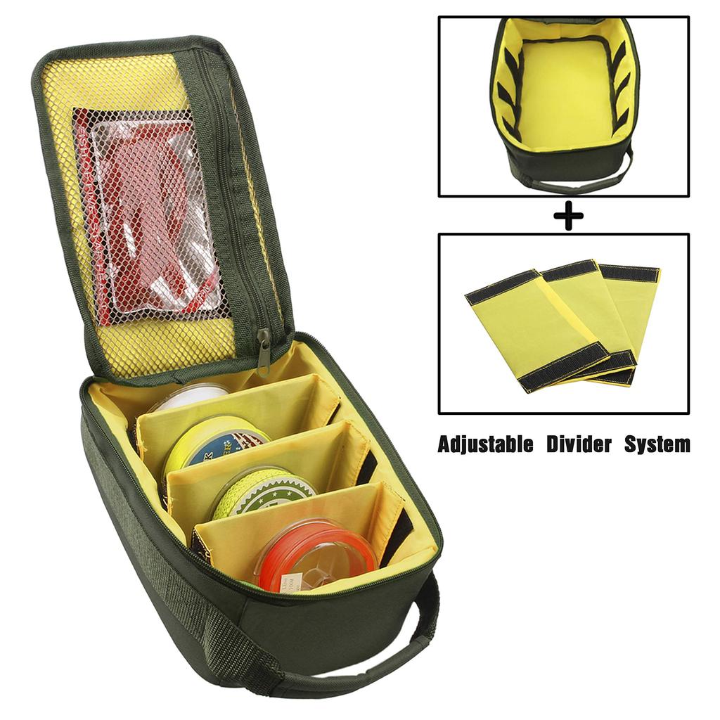 Shaddock Fishing Fishing Reel Tackle Outdoor Fishing Gear Waterproof Fishing Tackle Organizer with Carrying Storage for Reels Bag, Case,