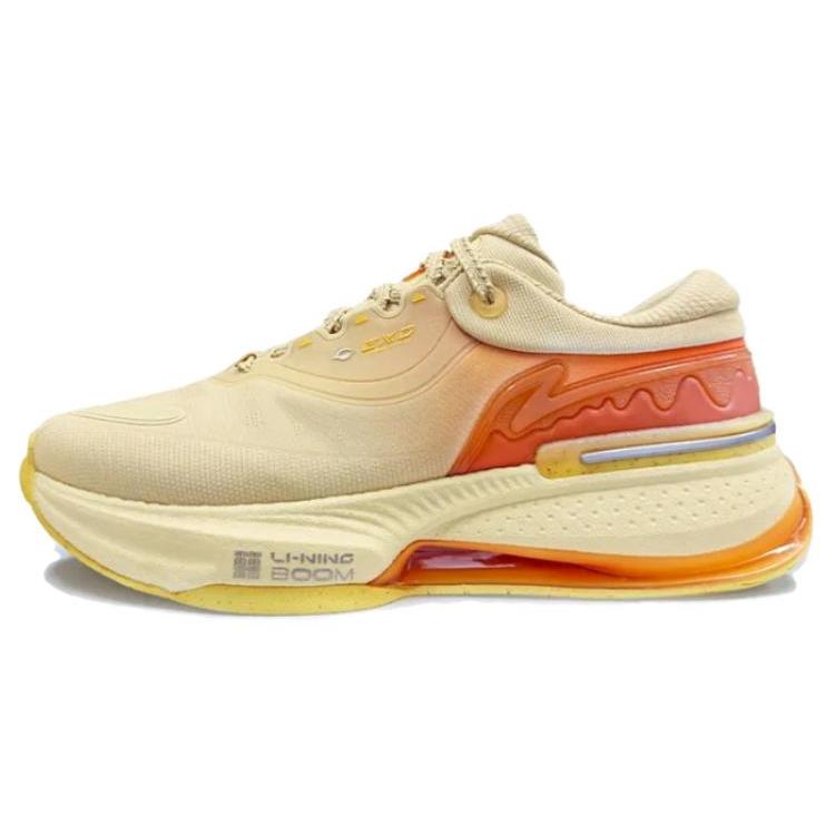 

Новые амортизирующие, противоскользящие и износостойкие повседневные кроссовки с низким верхом LiNing, мужские, желто-оранжевые AGLU007-1 43