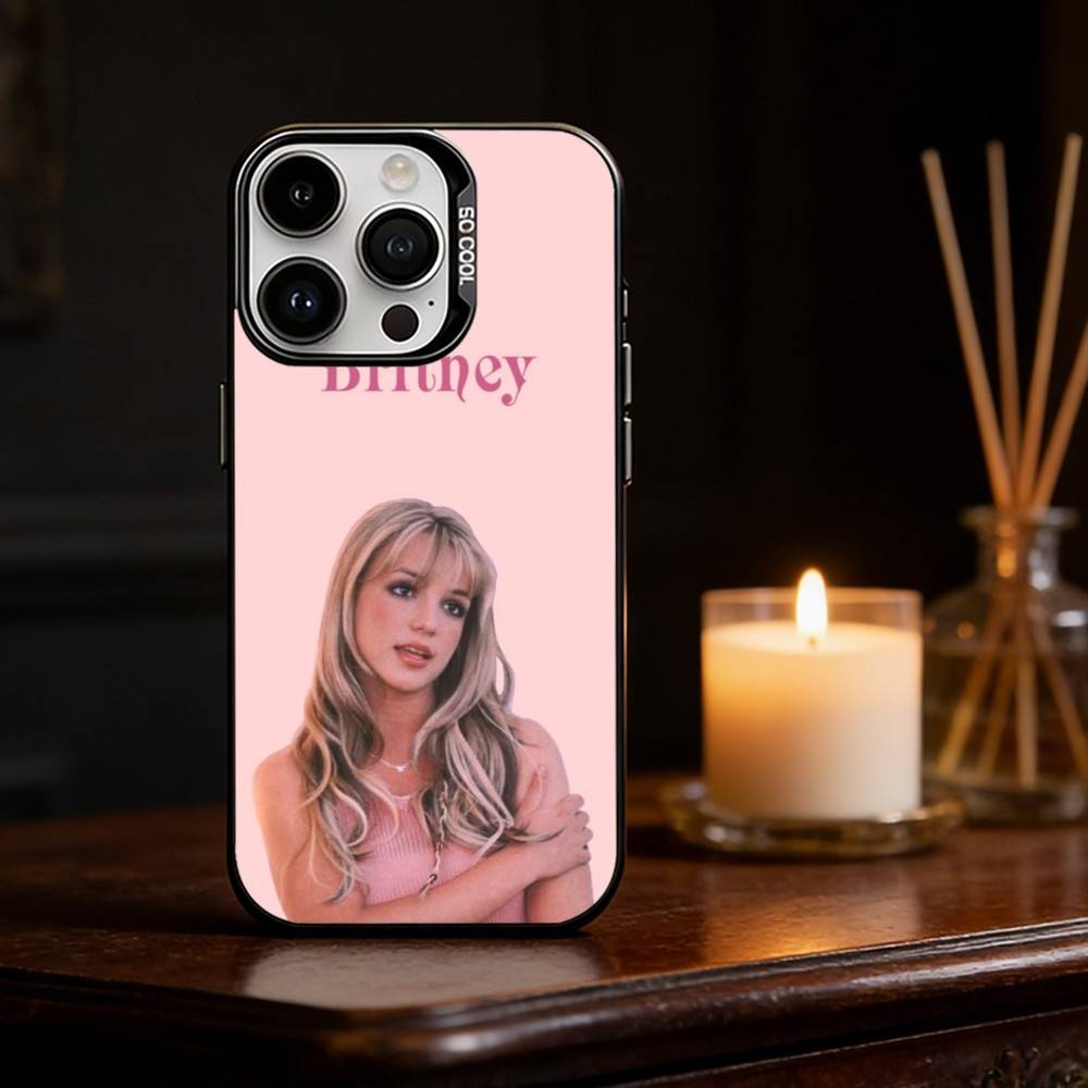 B-Britney SINGER S-Spears  Phone Case Color Silver Shell For IPhone 17 16 15 14 13 12 11 Pro Max Plus