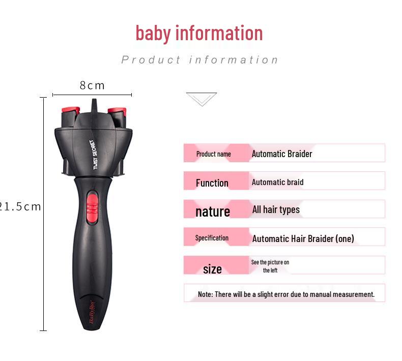 Electric Quick Braid Maker for Women & Children - Automatic Hair Braider Tool