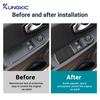 Real Soft Carbon Fiber Sticker LHD RHD For Renault Clio 3 2013 2014 2015 2016 2017 2018 Car Front Window Lift Frame Interior