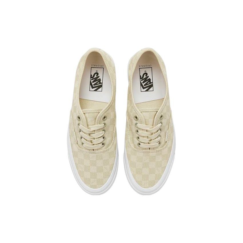 Vans OG Authentic LX Checkerboard Vintage Unisex Sneakers Cream VN0A5FBD0VW