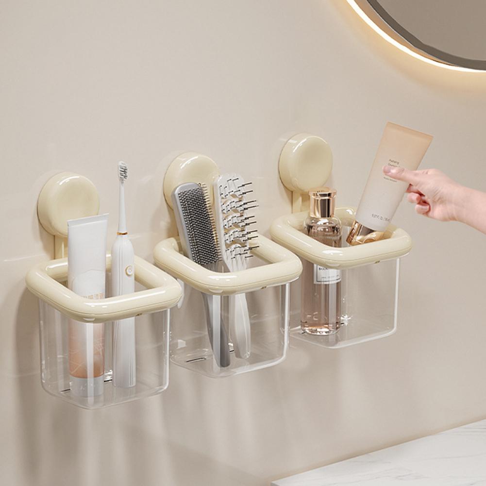 Space Saving Toothbrush Holder For Small Bathrooms Self Adhesive Bathroom Rack Organiser For Bathroom