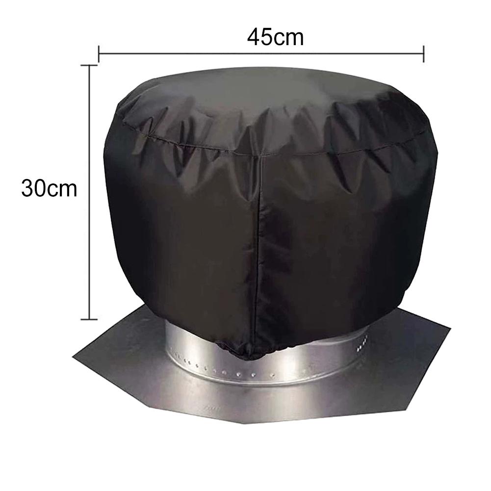 12 X 17.5 Turbine Vent Cover Heavy Duty Turbine Cover Elastic Band Waterproof Vent Cover Windproof Vent Protector